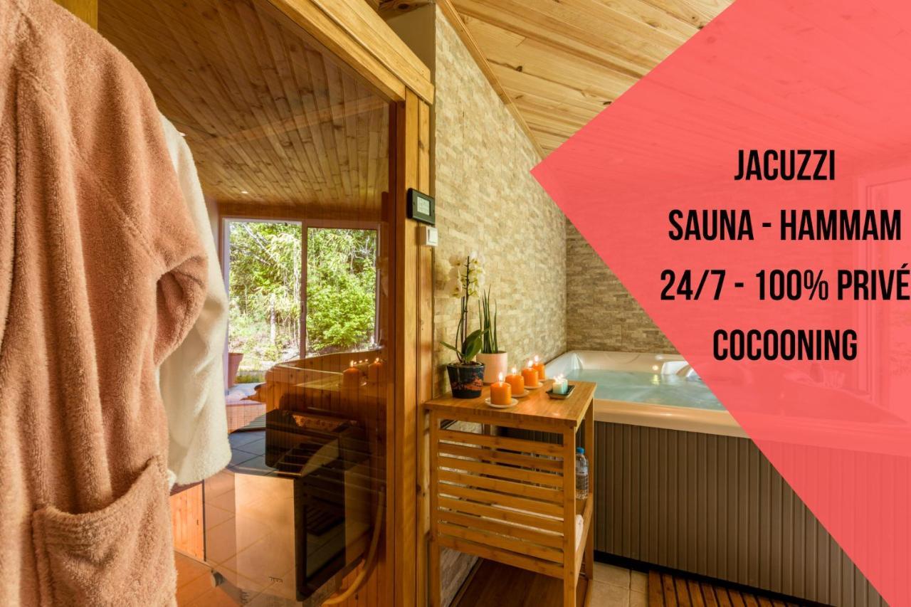 Sauna - Jacuzzi - 100% Prive - L'Estantada Linxe Екстер'єр фото